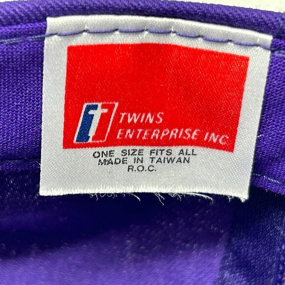 Vintage 90s Anaheim Mighty Ducks Hat Cap NHL Snapback Twins Enterprises Purple - Picture 8 of 9